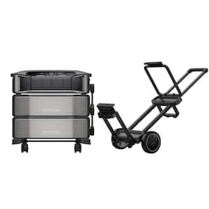 Battery Generator 12kWh DELTA Pro Ultra w/ Trolley, 7200W Output, LFP Power Station Home Backup, Push-Button