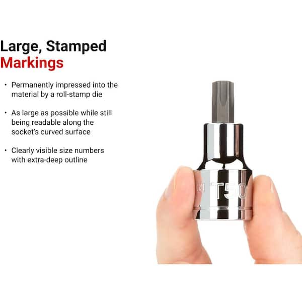 TEKTON 43-Pieces 1/4,3/8,1/2 in. Dr. German Auto Torx Triple TEKTON 43-Pieces 1/4,3/8,1/2 in. Dr. German Auto Torx Triple
