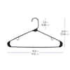 OSTO Gray Plastic Hangers 50-Pack OP-110-50-GRY-H - The Home Depot