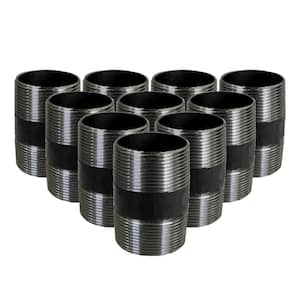 Black Steel Pipe, 3/4 in. x 1-1/2 in. Nipple Fitting (Pack of 10)