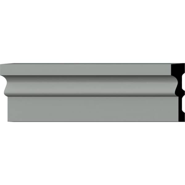 Ekena Millwork SAMPLE - 1-1/8 in. x 12 in. x 4-3/4 in. Urethane Diane Panel Moulding