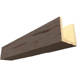 Endurathane 6 in. H x 8 in. W x 16 ft. L Hand Hewn Cedar Bark Faux Wood Beam