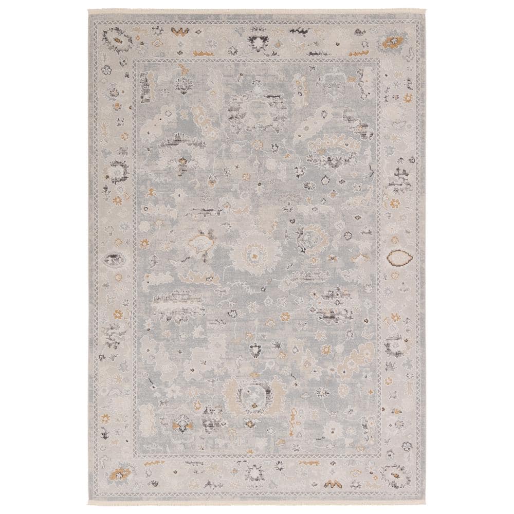 Jaipur Living Ariene Gray/Cream 9 ft. x 12 ft. Oriental Area Rug