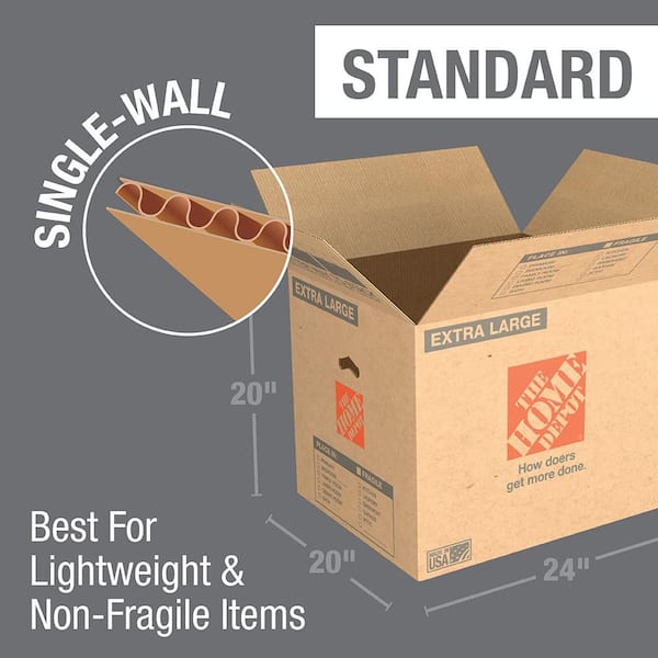 Extra Large Moving, Shipping, Storage Box with Handles