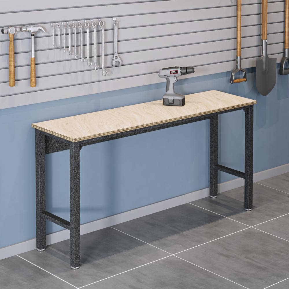 Fortress 72'' Stainless Steel and MDP Workbench for Garage
