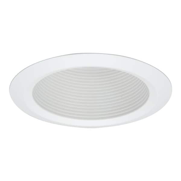 5 in. White Baffle Recessed Kit Downlighting White Trim