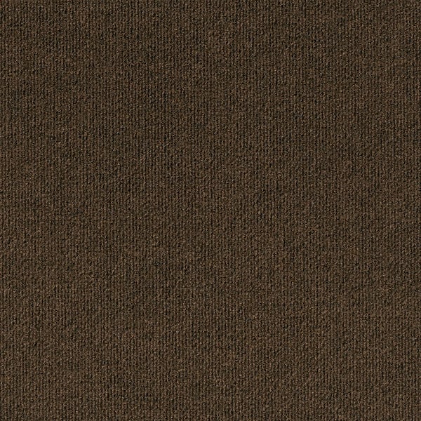 Foss Design Smart - Mocha - Brown Residential 18 x 18 in. Peel and Stick Carpet Tile Square (22.5 sq. ft.)