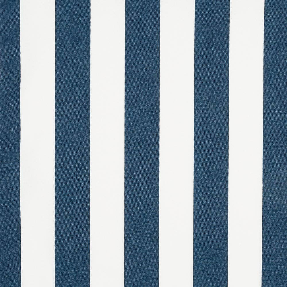 Striped Navy and White Outdoor Lumbar Pillows Set