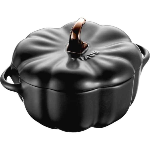 Ceramic 16-oz Petite Pumpkin Cocotte - Matte Black
