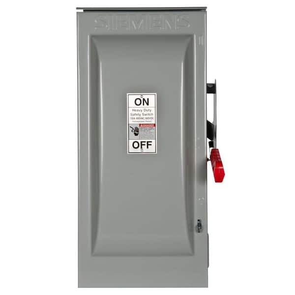 Siemens Heavy Duty 100 Amp 600-Volt 3-Pole Outdoor Non-Fusible Safety Switch