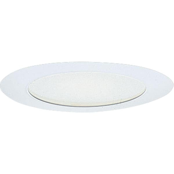 Progress Lighting Progress Lighting 6 in. White Recessed Albalite Shower Trim
