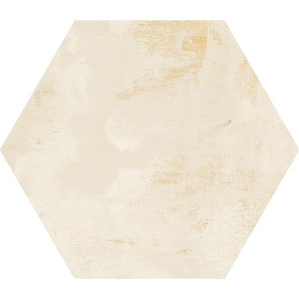 Apollo Tile Aureate 9.84 in. x 11.42 in. Natural Light Beige Porcelain Hexagon Wall and Floor Tile (10.06 sq. ft./case) (17-pack)