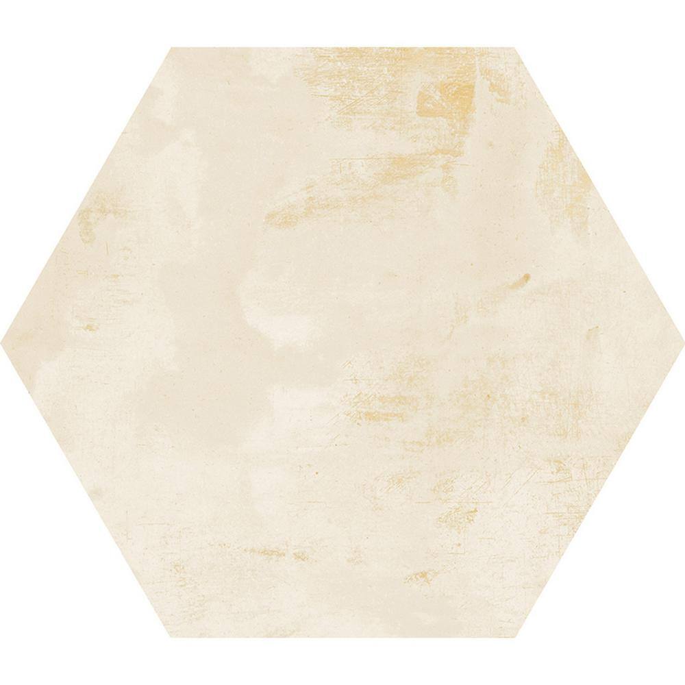 Aureate Large Format Beige Porcelain Hexagon Tile