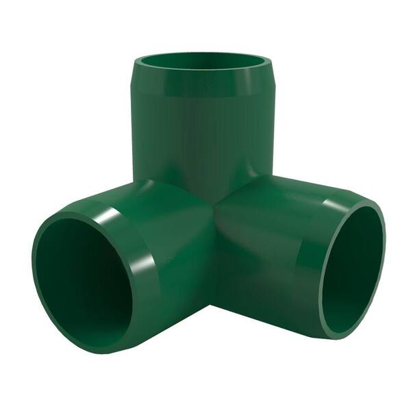 Formufit 1 in. Furniture Grade PVC 3-Way Elbow in Green