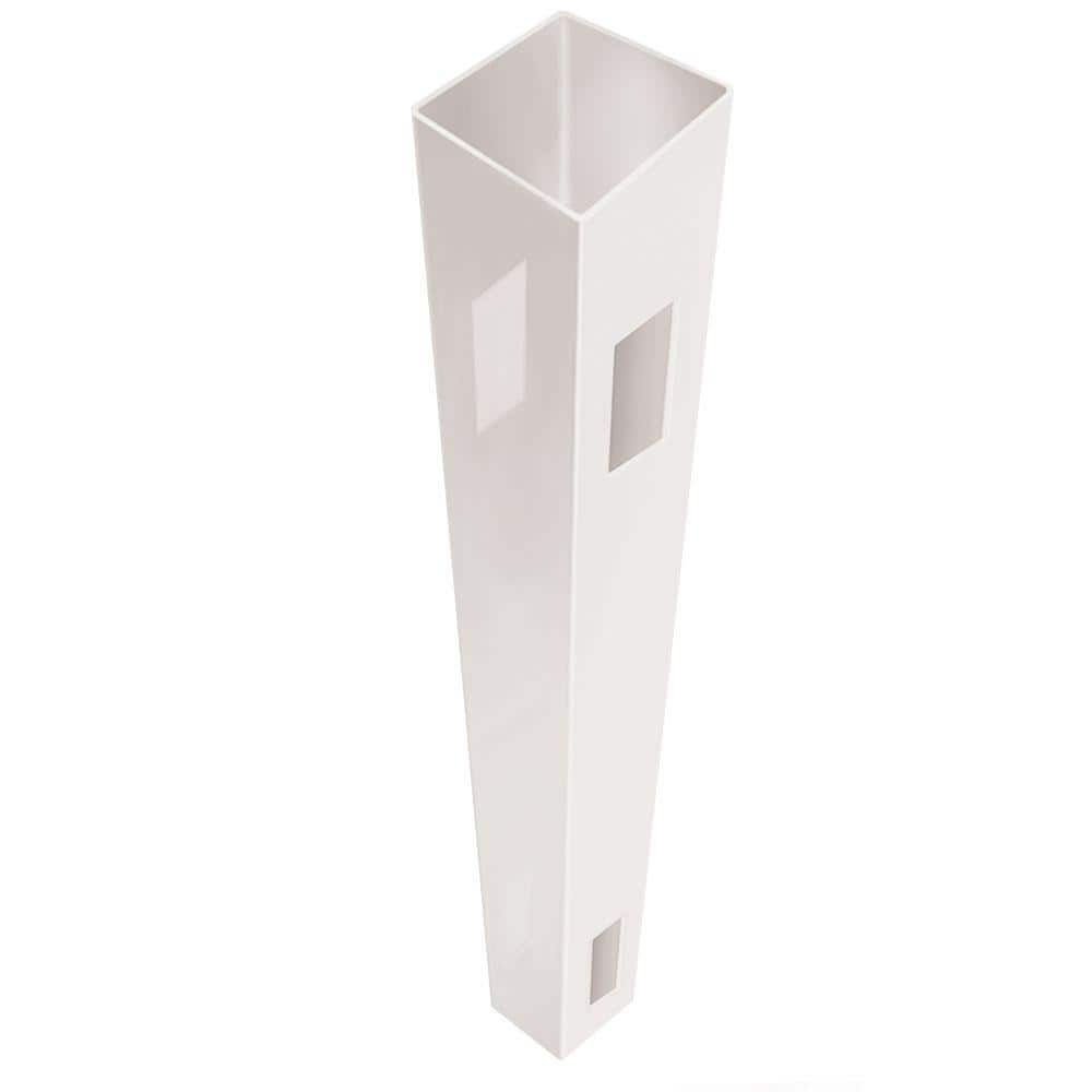 Barrette Outdoor Living 5 in. x 5 in. x 7 ft. White Vinyl Fence Line