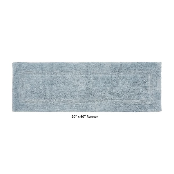 Better Trends Lux Collection Blue 20 in. x 60 in. 100% Cotton