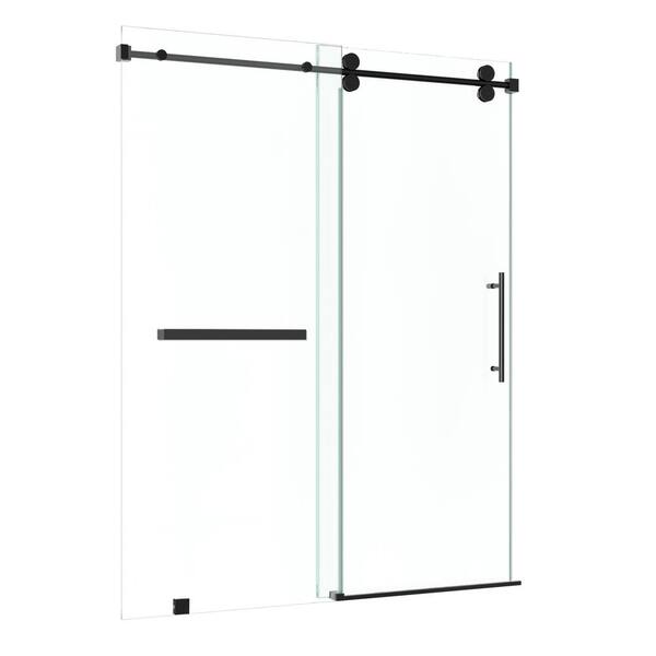 Kobiworks Radiance 54 in. W x 76 in. H Single Sliding Frameless