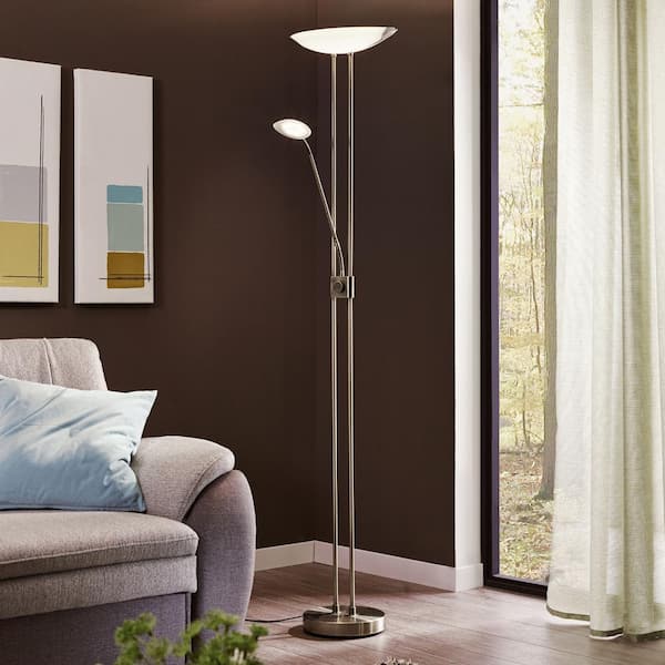 Baya 1 70.87 in. Matte Nickel LED Floor Lamp