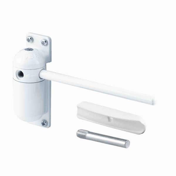 57 lb. ,Diecast, White, Spring Door Closer