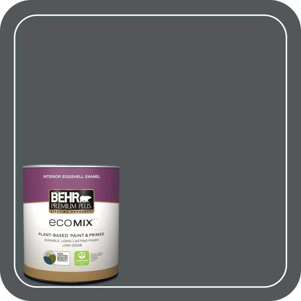 1 qt. #N440-7 Midnight in NY Eggshell Enamel EcoMix Plant-Based Interior Paint & Primer price history on PriceWatchPro
