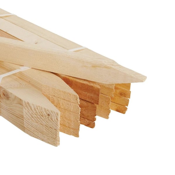 2 ft. Wooden Garden Stakes, 25 Pcs 24 x 0.5 x 1.5 in. Survey Grading Stakes