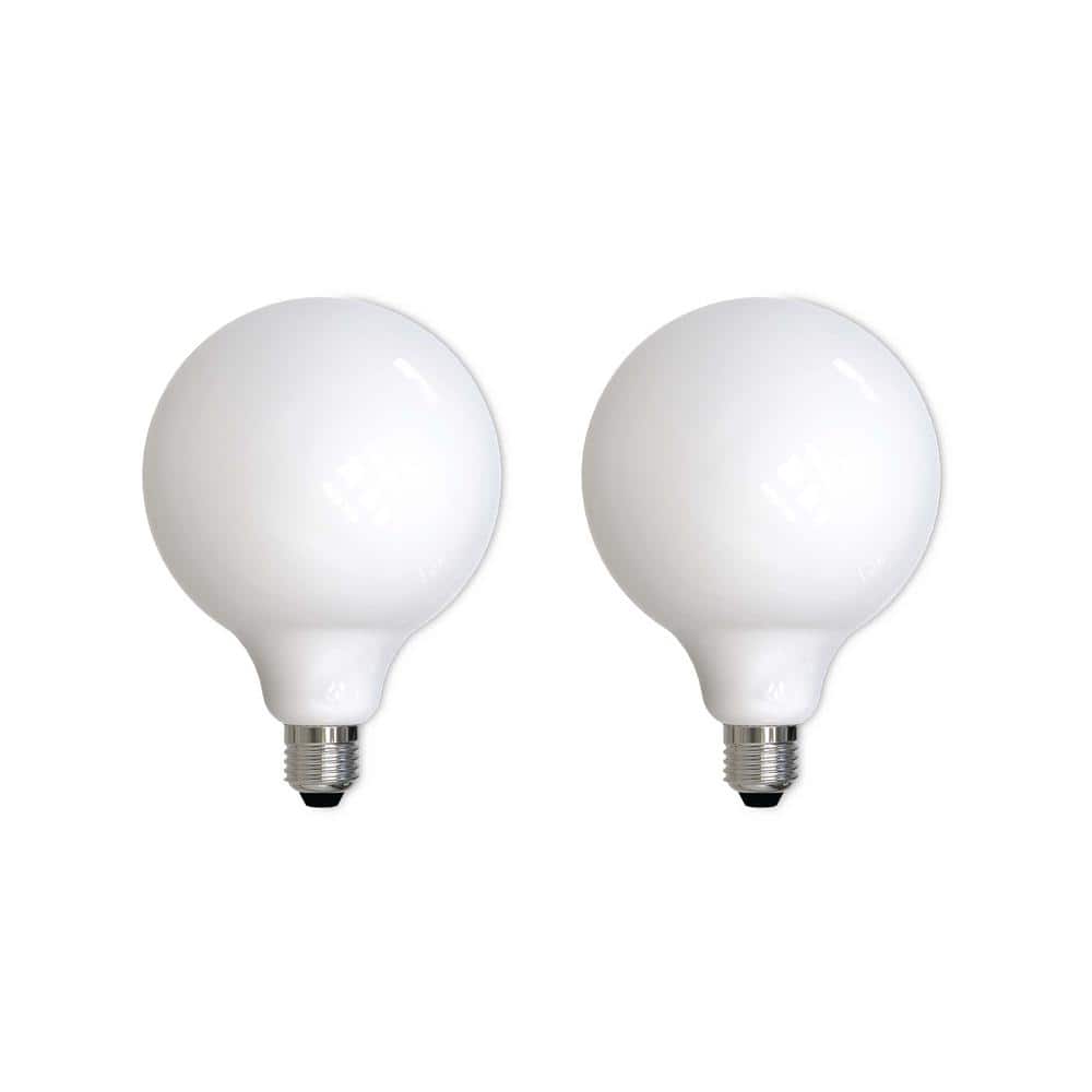 60-Watt Equivalent Dimmable Milky Filament G40 Medium E26 LED Light Bulb, 3
