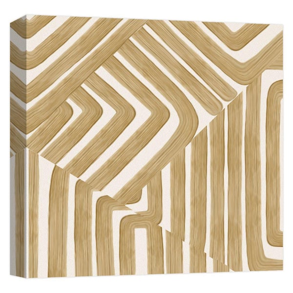 PTM Images ''watercolor trace I'' Canvas Abstract Wall Art 15 in. x 15 in.