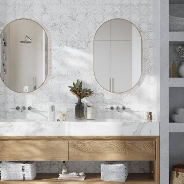 APOLLO MARBLE COLOR ラスト1点 Apollo Tile Grandis Dark Gray 4 in. x 12 in. Polished
