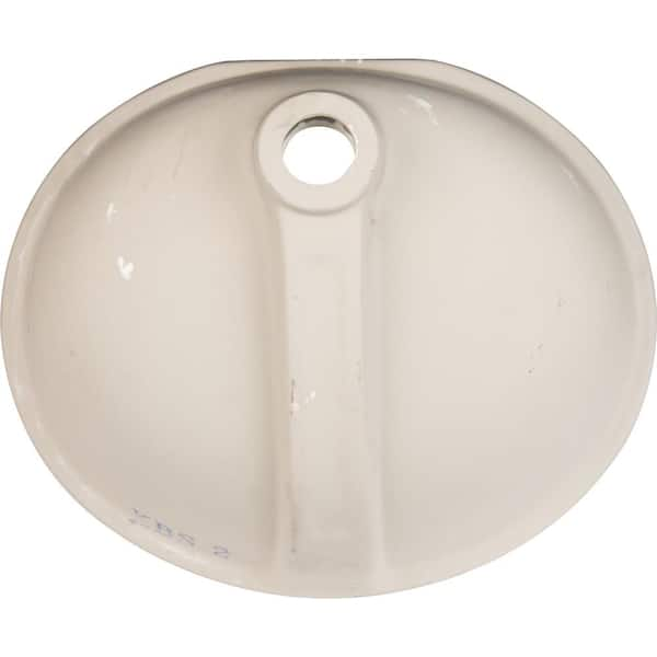 17 x 20 Oval Bone Plastic Sink for Mobile Home Manufactured Housing