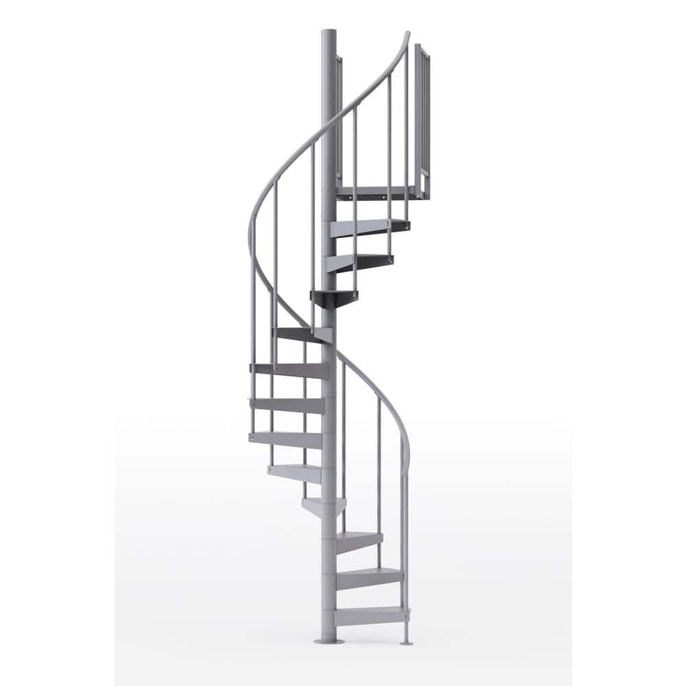 Condor Gray Interior 42in Diameter, Fits Height 136in - 152in, 2 42in Tall Platform Rails Spiral Staircase Kit price history on PriceWatchPro