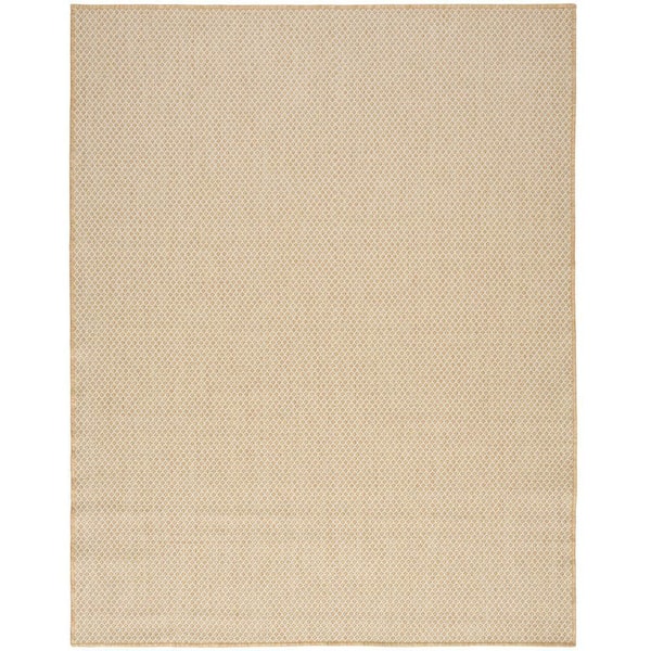 Courtyard Natural 10 ft. x 14 ft. All-over design Contemporary Area Rug