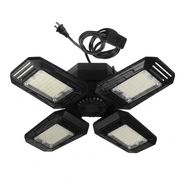 Maxlite 12.83 in Modern Cluster Matte Black Integrated LED Garage