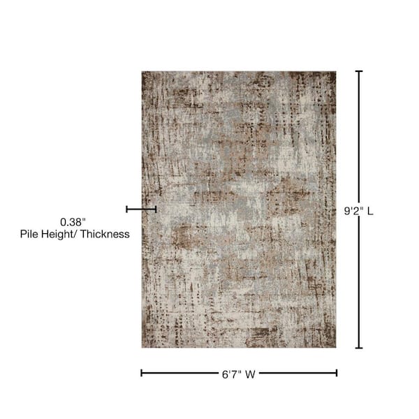 Alexander Home Charlotte Modern Distressed Area Rug - 2'-8 x 4