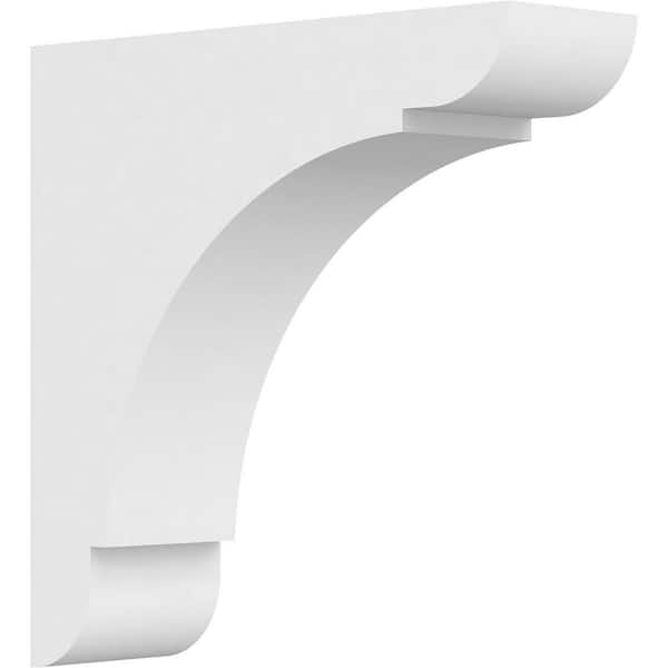 Ekena Millwork 3 in. x 12 in. x 12 in. Standard Olympic Architectural Grade PVC Corbel