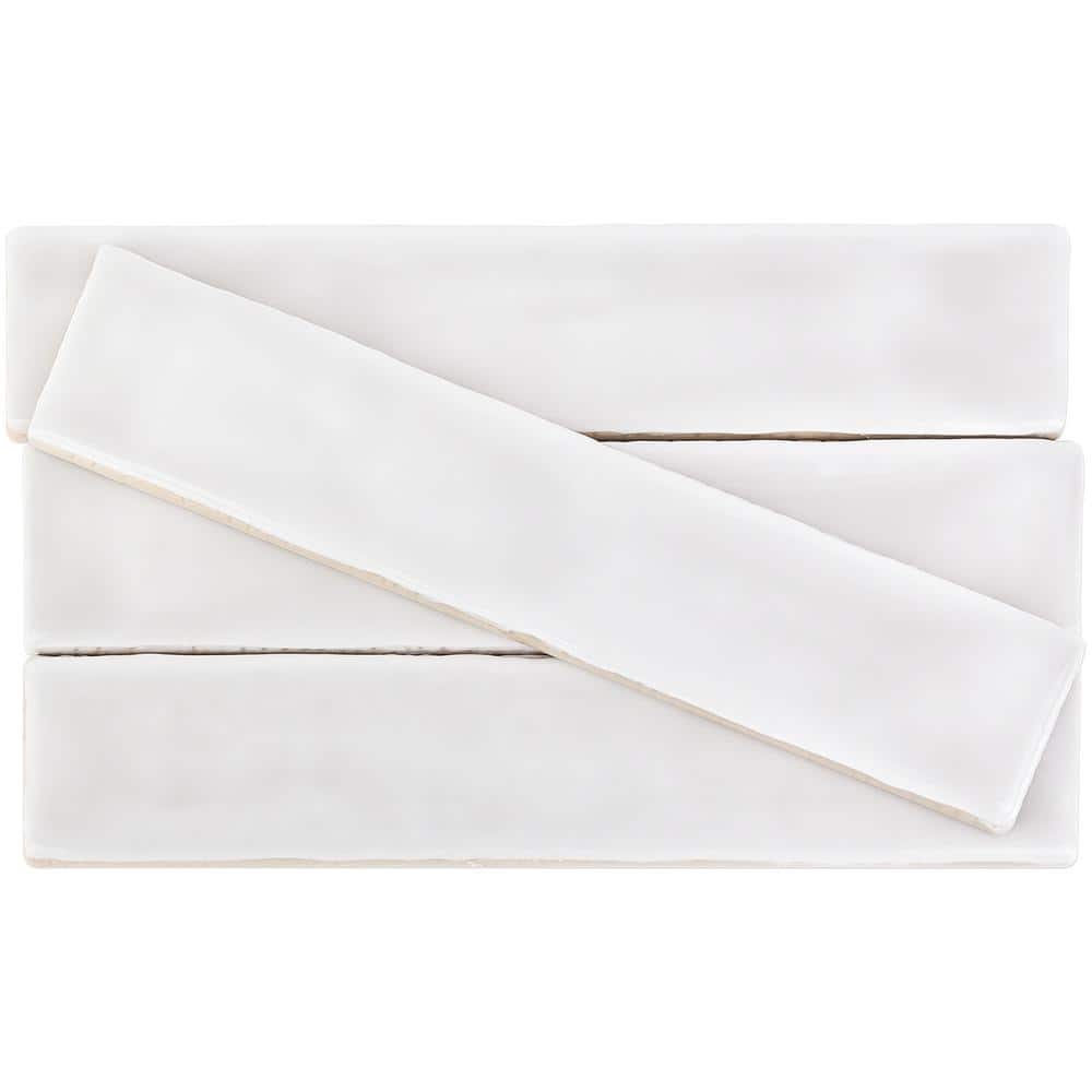Brookline Polished Gray 2" x 10" Ceramic Subway Wall Tile