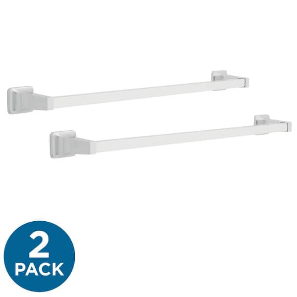 Franklin Brass Futura 24 in. Wall Mounted Towel Bar Bath Hardware Accessory in Polished Chrome (2-Pack)