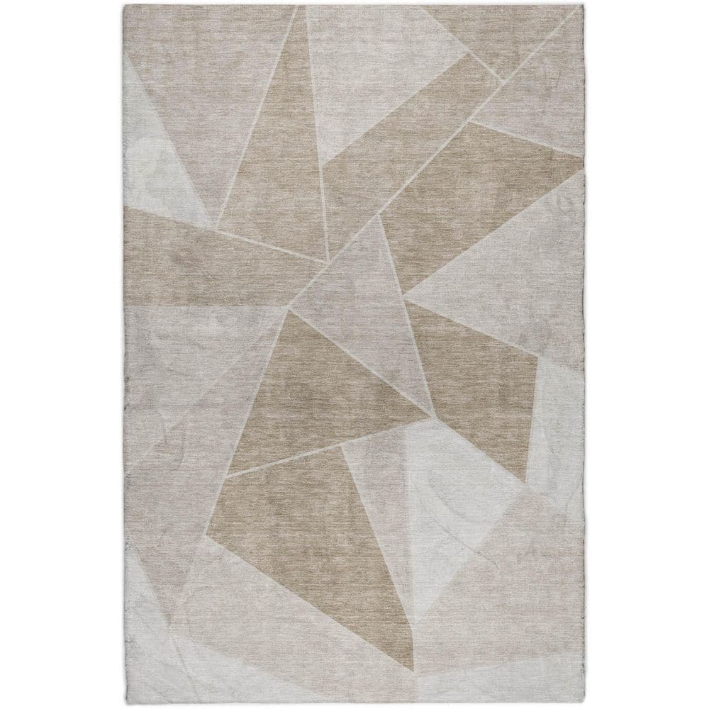 Dream Shag Premium Machine Washable Abstract ADS636 Taupe 10 ft. x 14 ft. Area Rug price history on PriceWatchPro