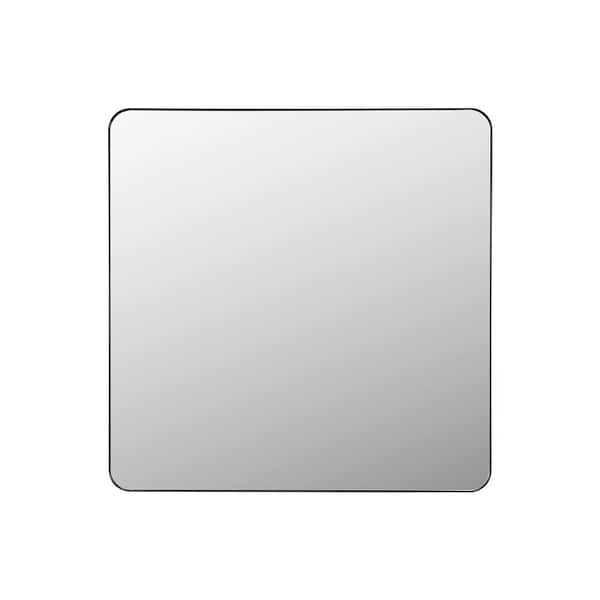 VEVOR Wall Mounted Makeup Mirror, 0.15 in. Thick, 36 in. x 36 in. Mirror with Aluminium Alloy Frame and Explosion-Proof Film