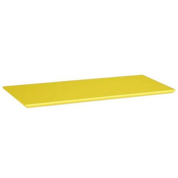 Unbranded 37.5 in. W Yellow Mantel Top for Folding and Stacking Bookcase