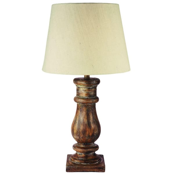 Kenroy Home Tango 30 in. H Antique Walnut Table Lamp