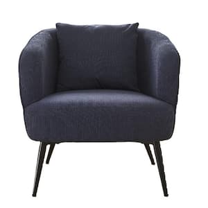 Chadern Blue Corduroy Arm Chair