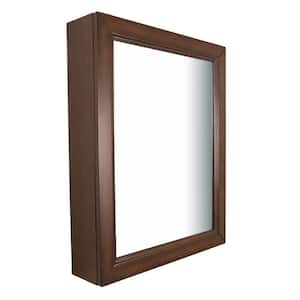 Inglewood 24 in. W x 30 in. L Wood Surface-Mount Mirrored Medicine Cabinet in Sable Walnut