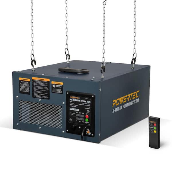 3-Speed Remote Controlled Air Filtration Systems (300/350/400 CFM)