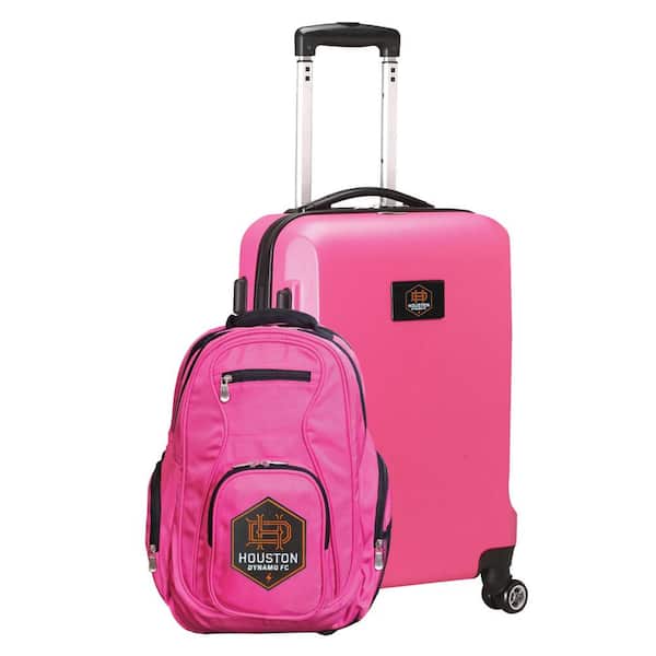 Mojo Houston Dynamo FC 21 in. Deluxe 2-Piece Backpack and Carry-on Set- Pink