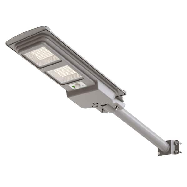 YANSUN 300 -Watt Equivalent 14000 Lumens Integrated LED Black Motion Sensing Dusk to Dawn Area Light with Remote Control 6000K