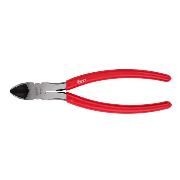 Milwaukee 8 in. Diagonal Cutting Pliers with Fish Tape Puller and Dipped Grip
