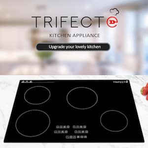 30 in. Induction Cooktop in Black with 4-Elements