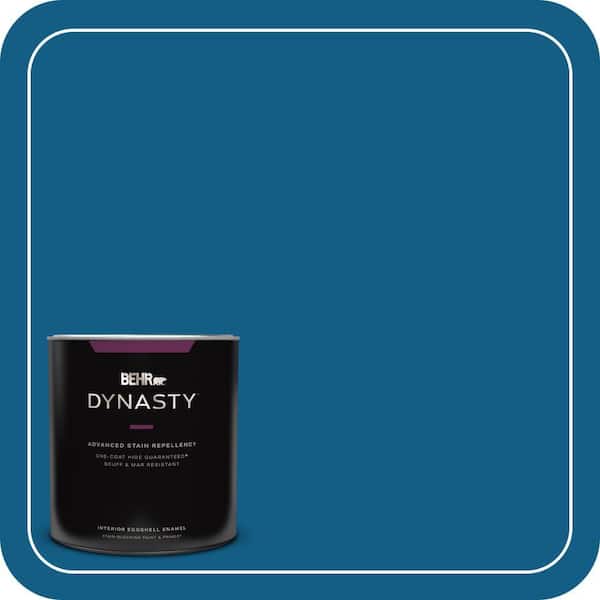 1 qt. #S-H-550 Sapphire Sparkle Eggshell Enamel Interior Stain-Blocking Paint and Primer