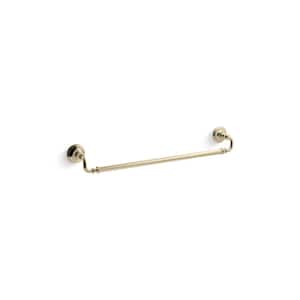 Artifacts 24 in. Towel Bar in Vibrant French Gold