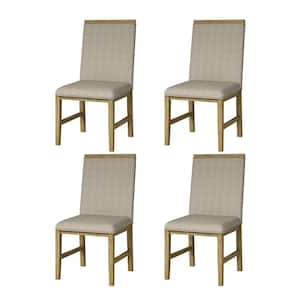 Philippa Acorn Modern Upholstered Dining Chair Crafted with Sturdy Rubber Wood Legs (Set of 4)